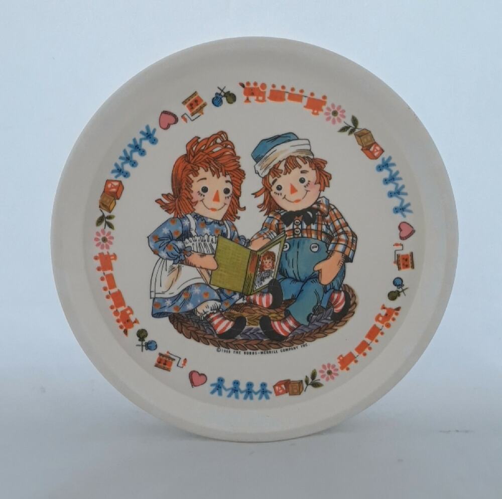 Vintage Raggedy Ann & Andy Dinner Plate